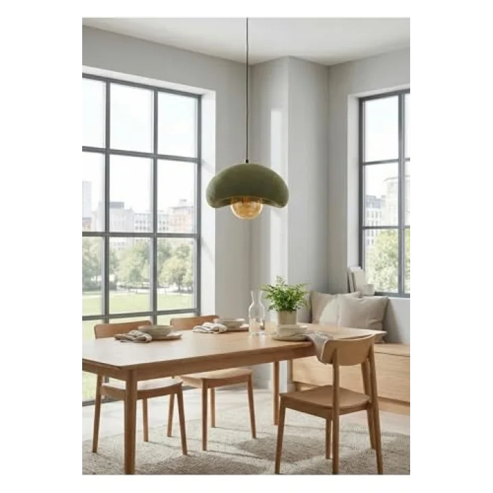 Limon 3D Desing Beton Sarkıt Avize – Rustik Bohem Modern Tekli Sarkıt Avize (E27 Ampul Dahil) YVR-B-100-55