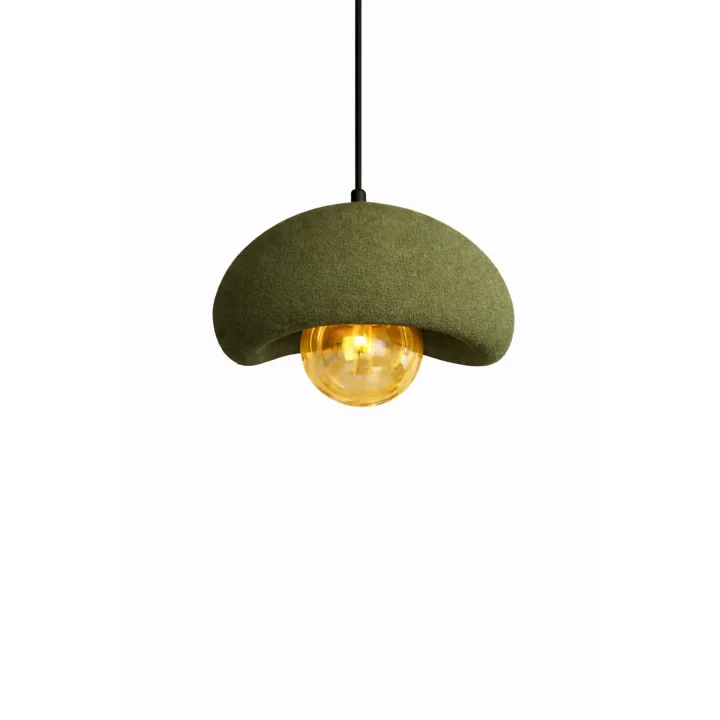 Limon 3D Desing Beton Sarkıt Avize – Rustik Bohem Modern Tekli Sarkıt Avize (E27 Ampul Dahil) YVR-B-100-55