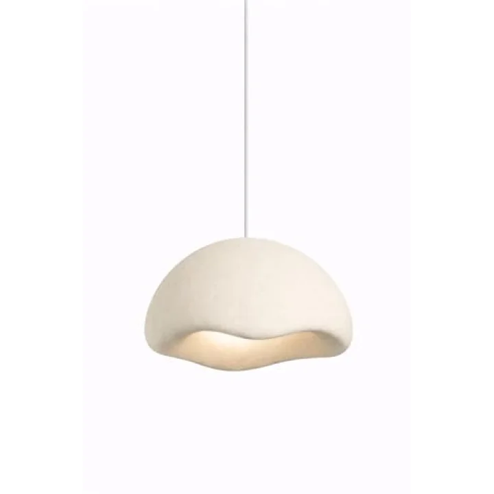 Limon 3D Desing Modern Beton Görünümlü Sarkıt Avize | Minimal Dalga Form | E27 Ampul Dahil btn-0052110