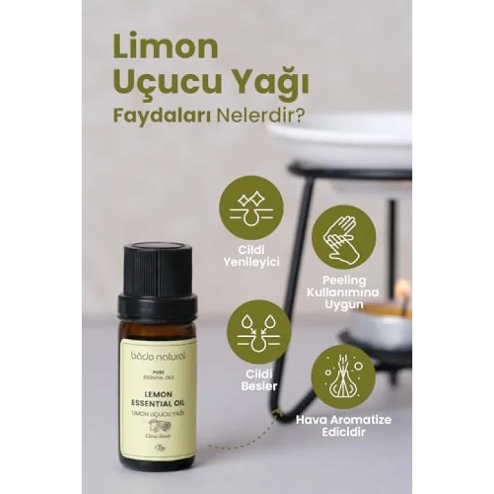 Limon Uçucu Yağı, 1 Paket (1 X 10 ml)