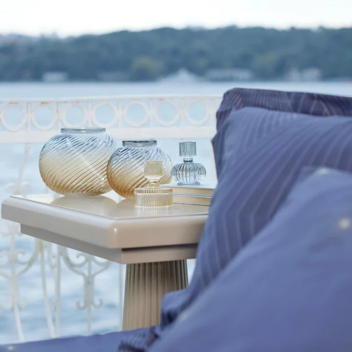 Linens Linx Küçük Vazo Gri Amber