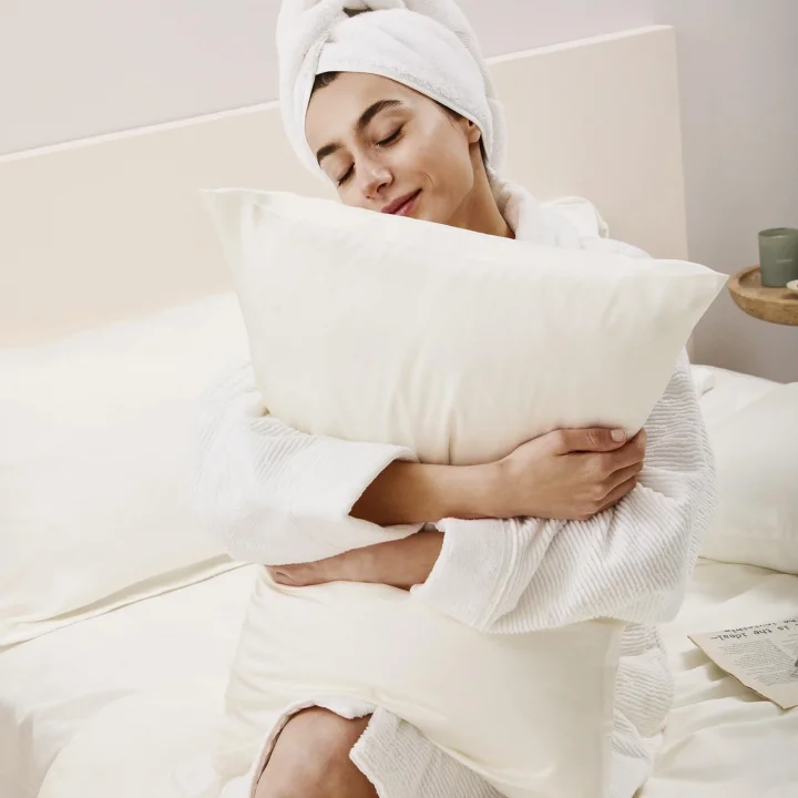 Linens X TENCEL™ Lyocell King Lastikli Çarşaf Beyaz