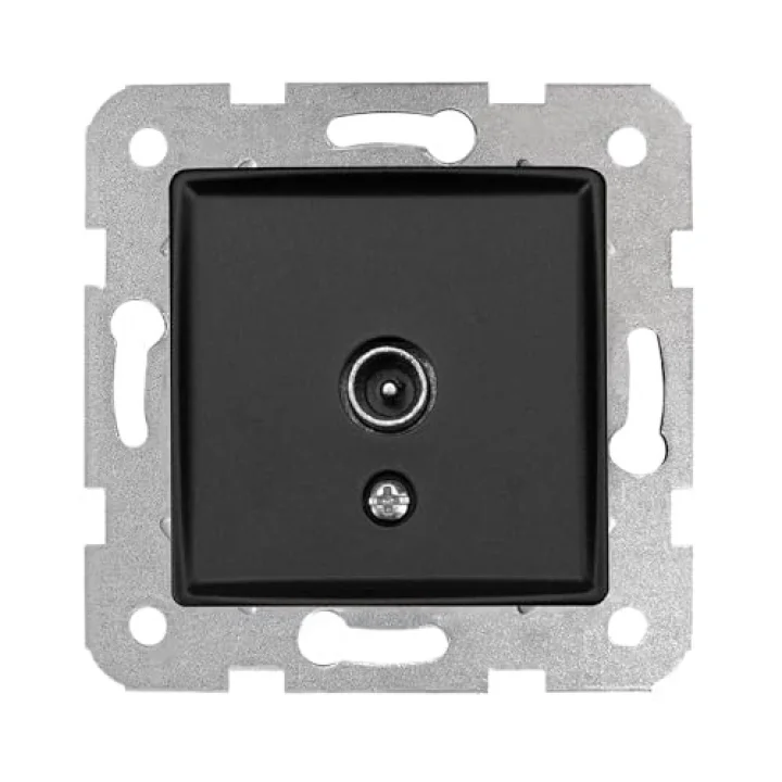 Linnera Life Gece Siyahı TV Geçişli 8dB Mekanizma ve Kapak
