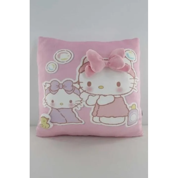 Lisanslı Hello Kitty 3D Baskı Kare Yastık, 2022044410100