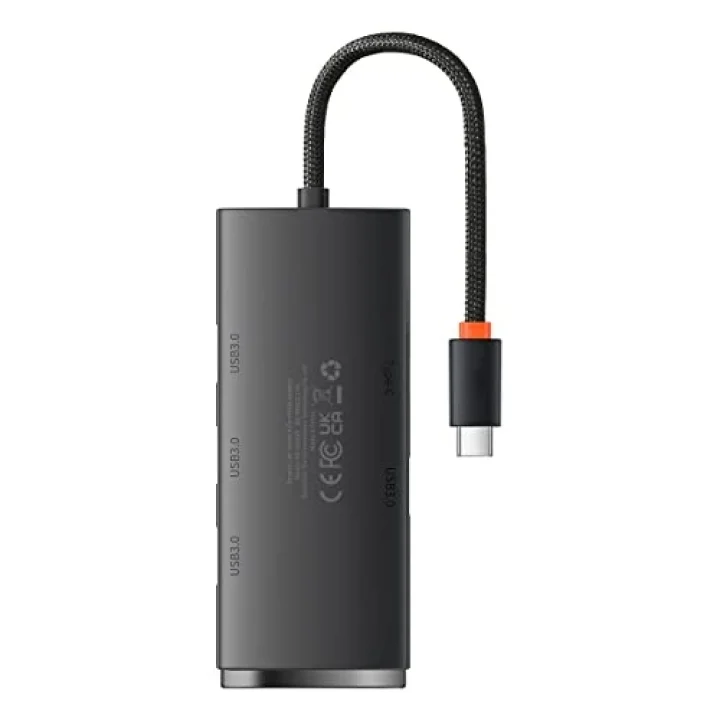 Lite 4in1 Multifonksiyonel Type-C Hub Dock Station Siyah