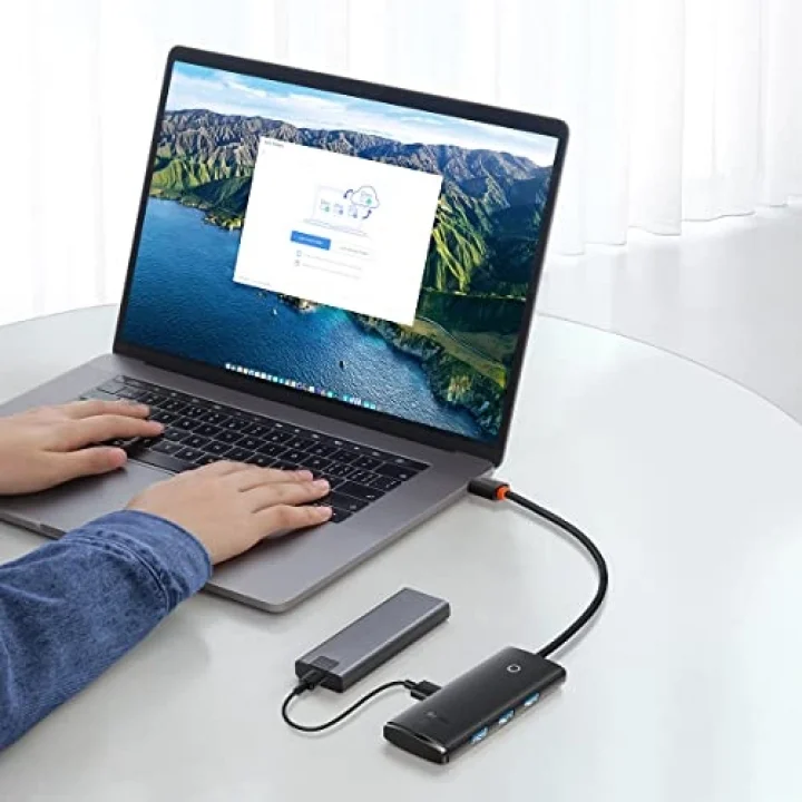 Lite 4in1 Multifonksiyonel Type-C Hub Dock Station Siyah