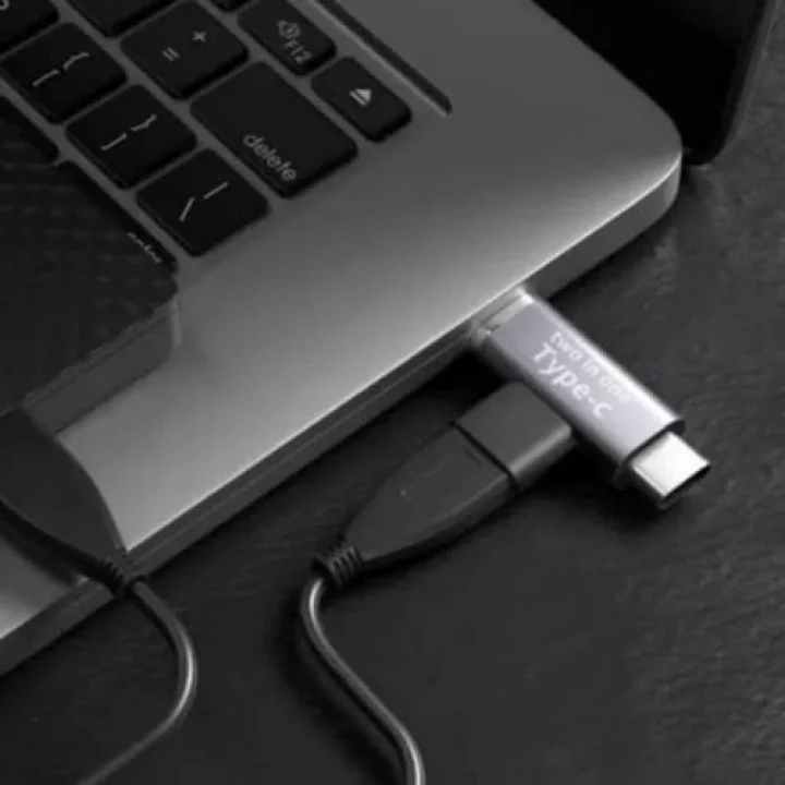 Livx Type C To Lightning/Type C Şarj ve 5Gbps Veri Aktarımı iPhone Yuva Çevirici Dönüştürücü Otg Adaptör Otgbt İkili Paket