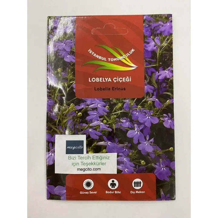 LOBELYA ÇİÇEĞİ (ÇOKLU TOHUM) - 400 Tohum - KARIŞIK Renk