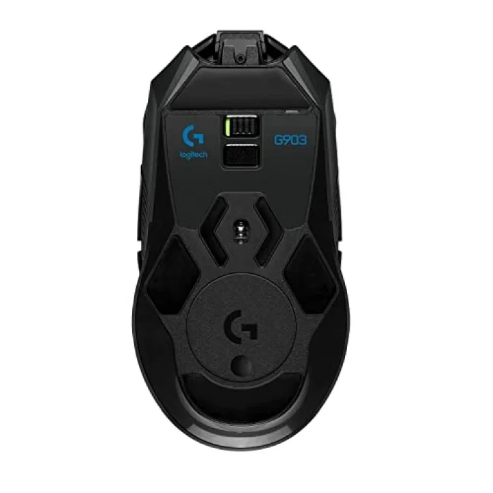 Logitech G G903 LIGHTSPEED Kablosuz Oyuncu Mouse, 25.600 DPI HERO Sensör, LIGHTSYNC RGB, Sağ ve Sol Elle Kullanıma Uygun, Ayarlanabilir Ağırlık, 140 Saat Pil Ömrü, Siyah