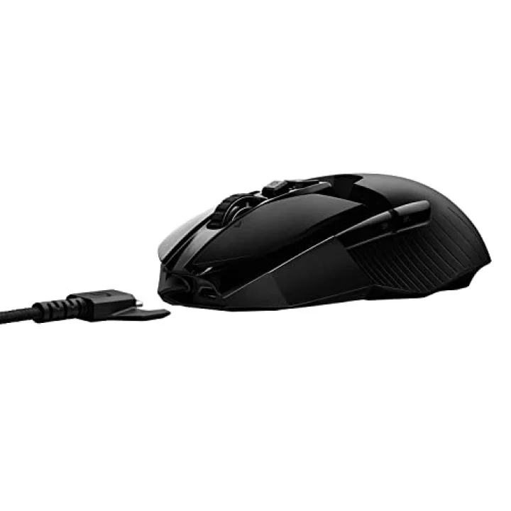 Logitech G G903 LIGHTSPEED Kablosuz Oyuncu Mouse, 25.600 DPI HERO Sensör, LIGHTSYNC RGB, Sağ ve Sol Elle Kullanıma Uygun, Ayarlanabilir Ağırlık, 140 Saat Pil Ömrü, Siyah