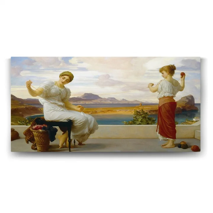 Lord Frederic Leighton - Winding the Skein Tablosu - 100x50cm