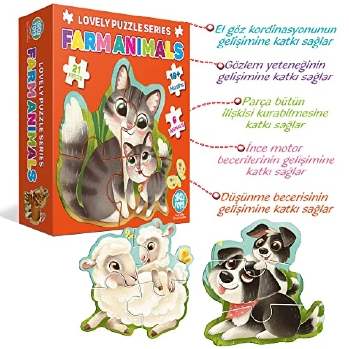 Lovely Puzzle Farm Animals