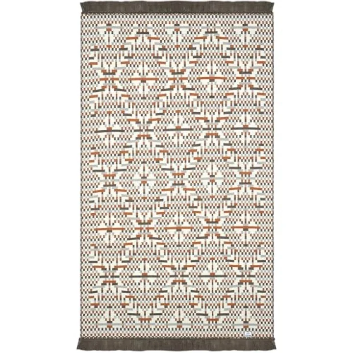 Lovely Turuncu Kilim Halı Çift Taraflı Makinede Yıkanabilir Banyo Mutfak Balkon Kilimi