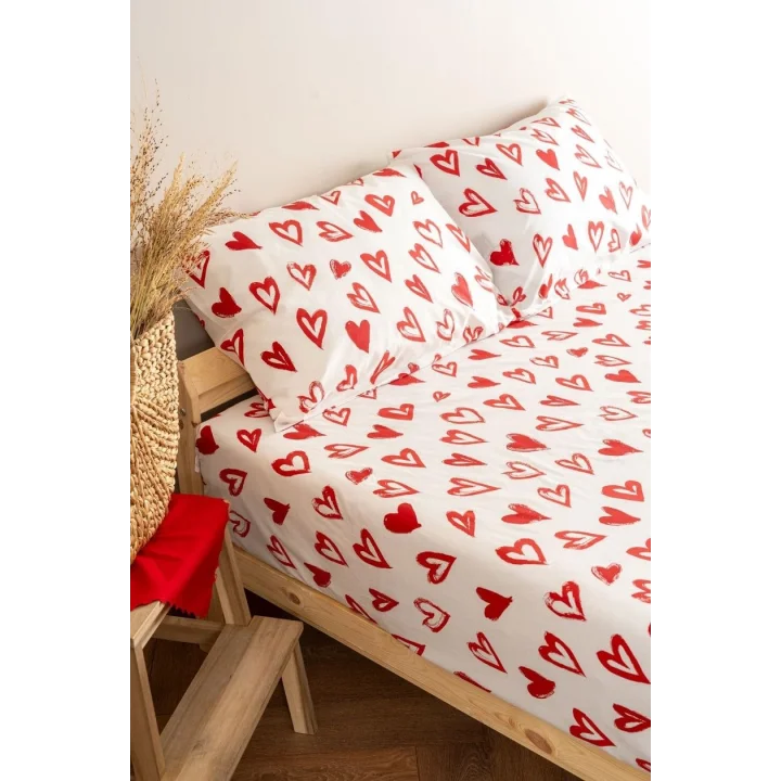 Lover 50x70 2li Yastık Kılıfı, Kırmızı