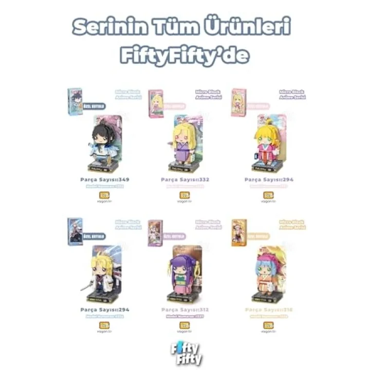 Loz Micro Anime Serisi 1337 Modeli 312 Parça Dekoratif Oyuncak Yapım Seti Yapı Blok FFLZ-1337