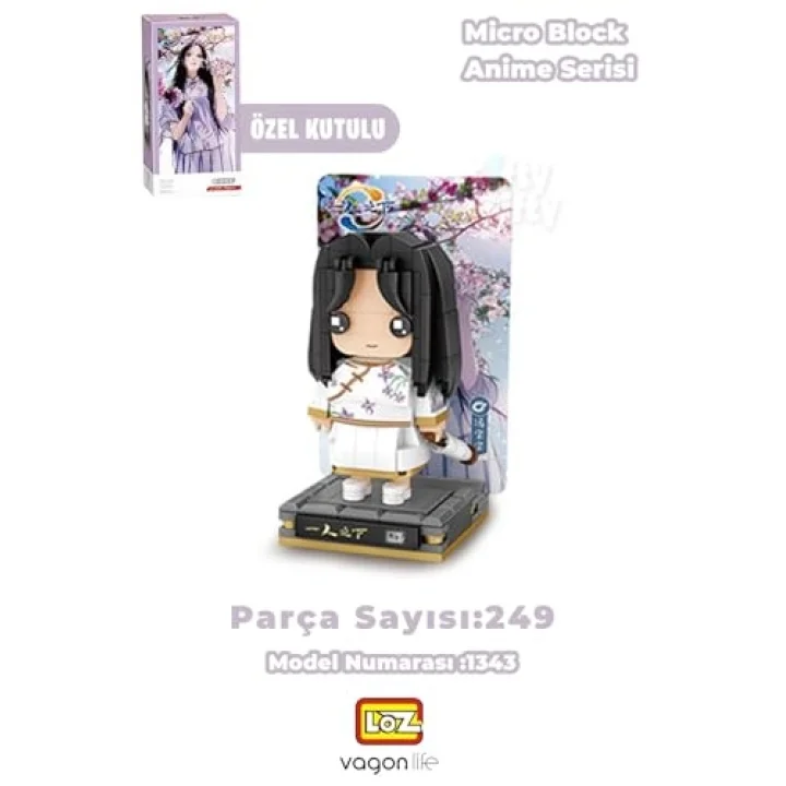 Loz Micro Anime Serisi 1343 Modeli 249 Parça Dekoratif Oyuncak Yapım Seti Yapı Blok FFLZ-1343