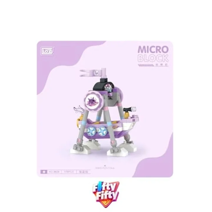 Loz Micro Block 4lü Lunapark Seti 4 Farklı Model Dekoratif Oyuncak Yapım Seti Yapı Blok Seti