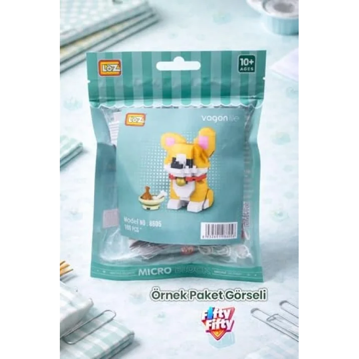 Loz Micro Block 4lü Lunapark Seti 4 Farklı Model Dekoratif Oyuncak Yapım Seti Yapı Blok Seti
