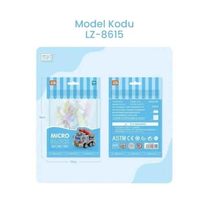 Loz Micro Block 4lü Savaş Araçları 4 Farklı Model Dekoratif Oyuncak Yapım Seti Yapı Blok Seti