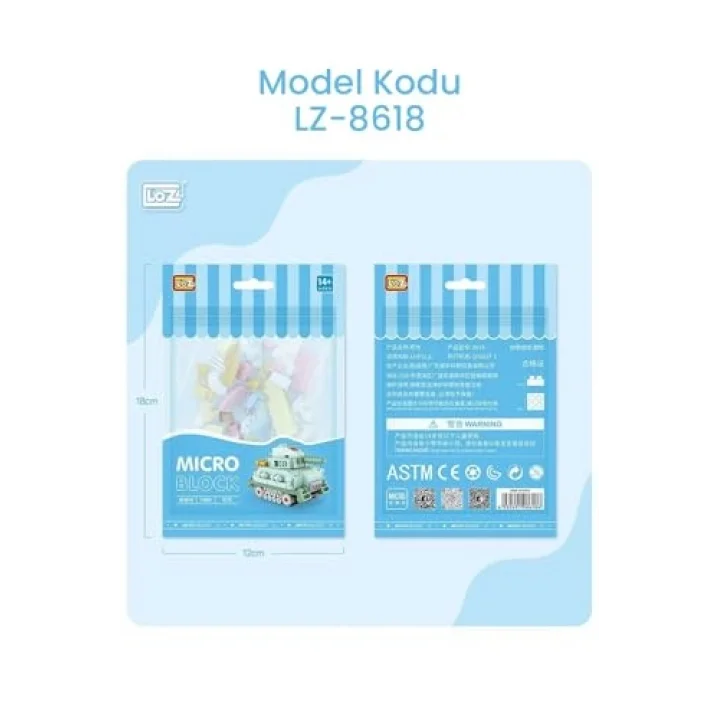 Loz Micro Block 4lü Savaş Araçları 4 Farklı Model Dekoratif Oyuncak Yapım Seti Yapı Blok Seti
