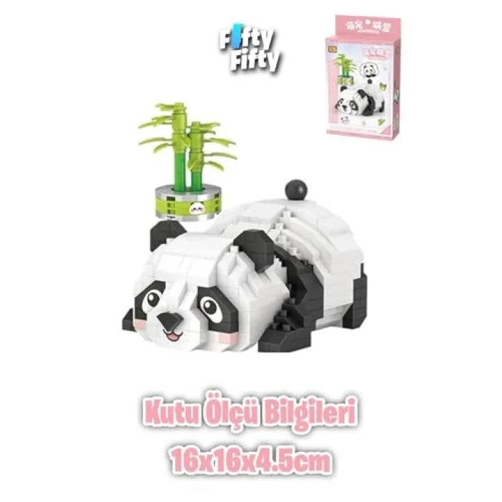 Loz Micro Block Serisi Panda 340 Parça Oyuncak Yapım Seti FFLZ-8804