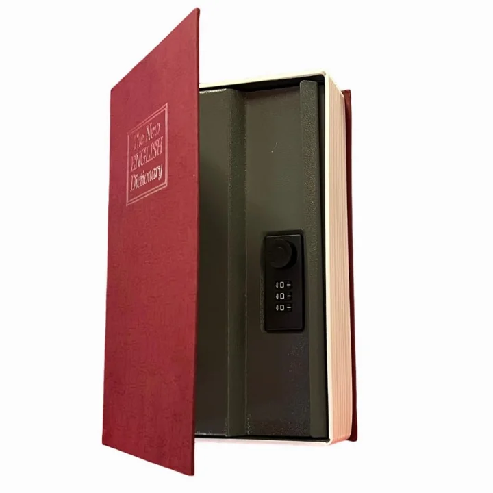LR-SBR Kitap Şeklinde Gizli Kasa - Kumbara - Kırmızı