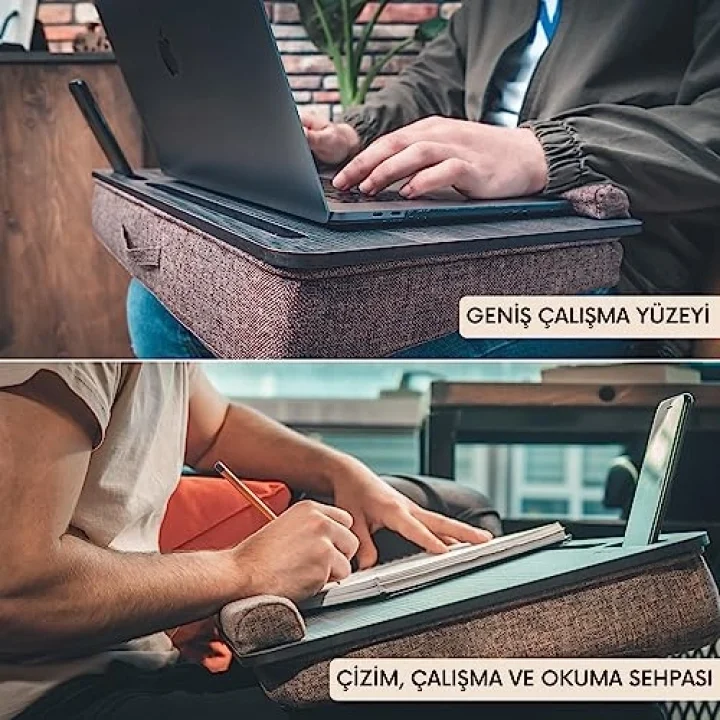 LS021 Minderli 15,6 ve 17,3 Laptop Sehpası