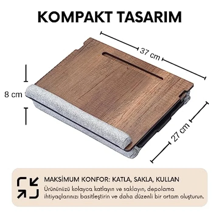 LS051 Minderli Eğim Ayarlanabilir Mousepadli Laptop Sehpası