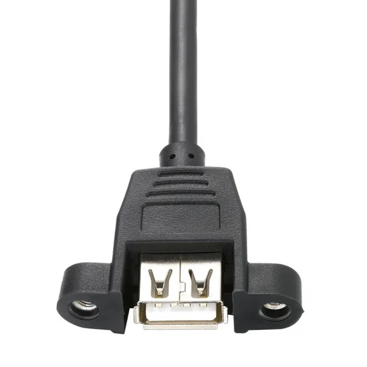 Luantic 8748 1.5 Metre Usb Dişi Erkek Panel Tipi Data Uzatma Kablosu Parazit önleyici filtreli 2xAWG24 2xAWG28 12Mbps ileetişim hızı