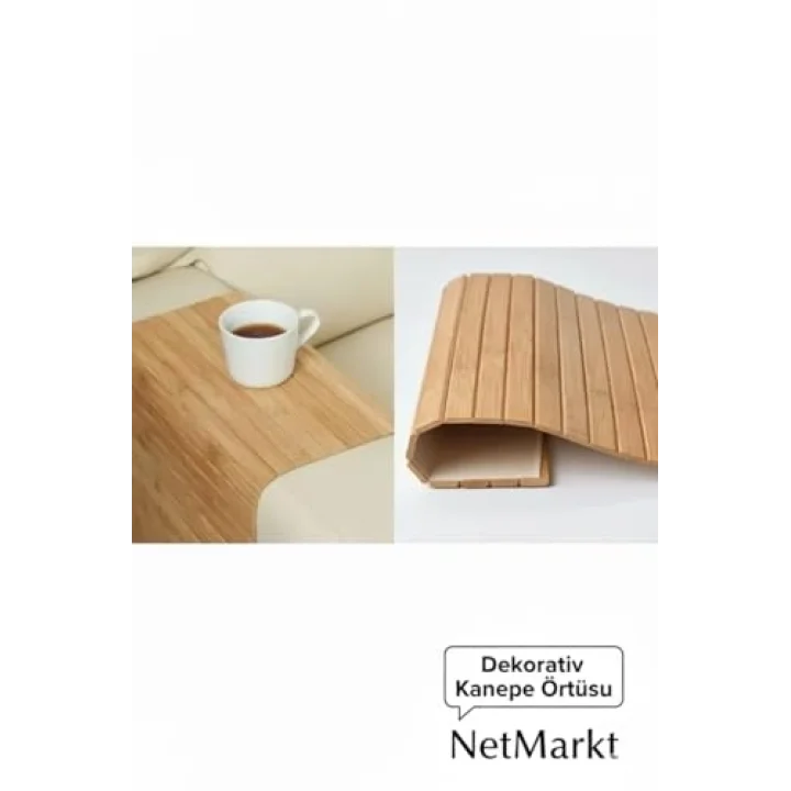 Lüks Bambu Banyo Paspası & Mutfak Matı | Kaydırmaz Tabanlı, Suya Dayanıklı | Çamaşır Makinesi Üstü Dekoratif Örtü Olarak Kullanılabilir | Doğal Ahşap Görünümlü