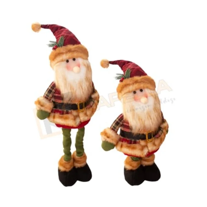 LÜKS DEKORATİF YILBAŞI NOEL BABA AYAKLARI UZAYAN 65CM