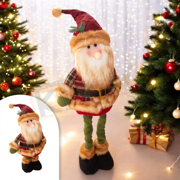 LÜKS DEKORATİF YILBAŞI NOEL BABA AYAKLARI UZAYAN 65CM