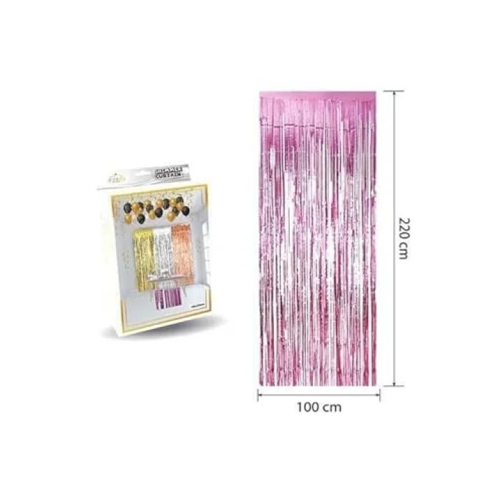 Lüks Kapı Perdesi Pembe 100 * 220 Cm M159