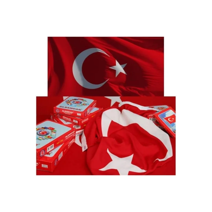 Lüks Türk Bayrağı Alpaka Kumaş Bayrak 70x105 Cm 8691731020102