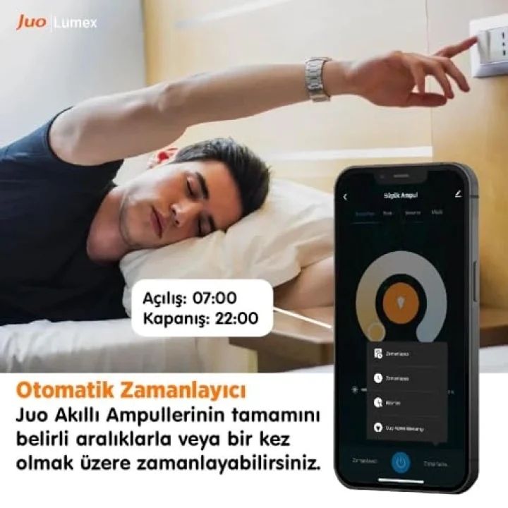 Lumex Akıllı Ampul 9W RGB Wifi & Bluetooth