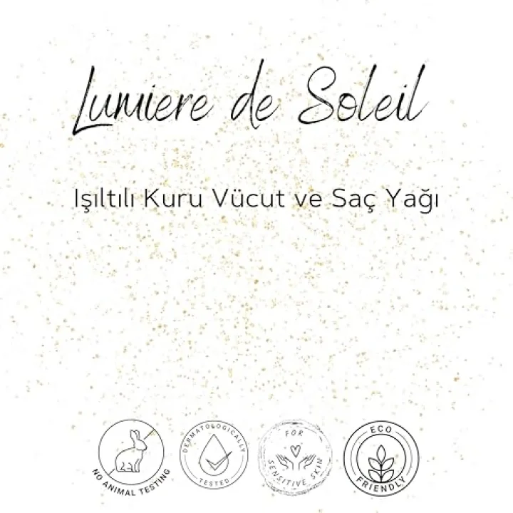 Lumiere De Soleil Işıltılı Simli Nemlendirici Yağ 100ML