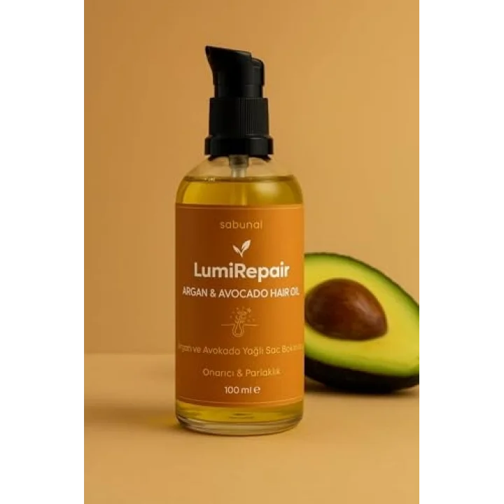 LumiRepair Onarıcı & Parlaklık 100 ml - Argan & Avokado Saç Bakım Yağı