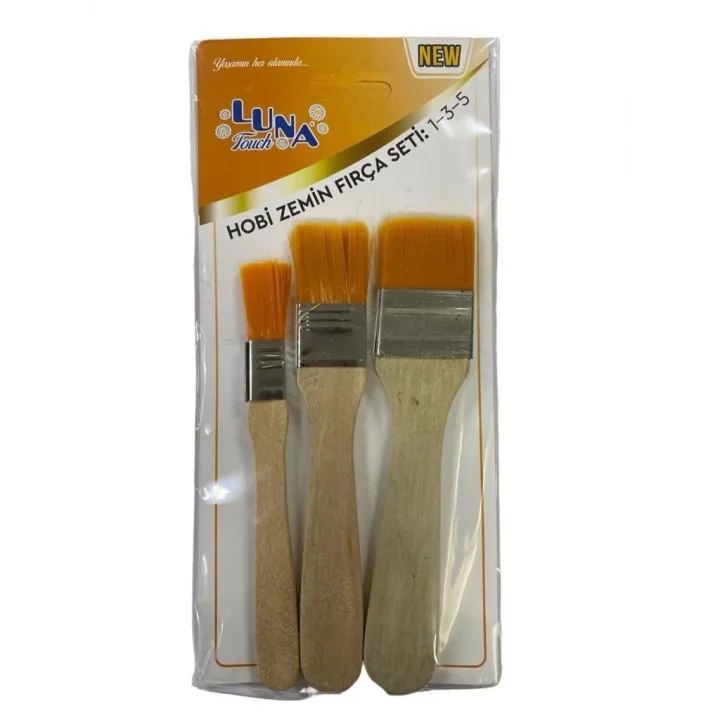 Mey İthalat® Luna Zemin Fırça Seti 1-3-5 No 3 Parça