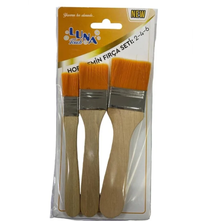 Mey İthalat® Luna Zemin Fırça Seti 2-4-6 No 3 Parça