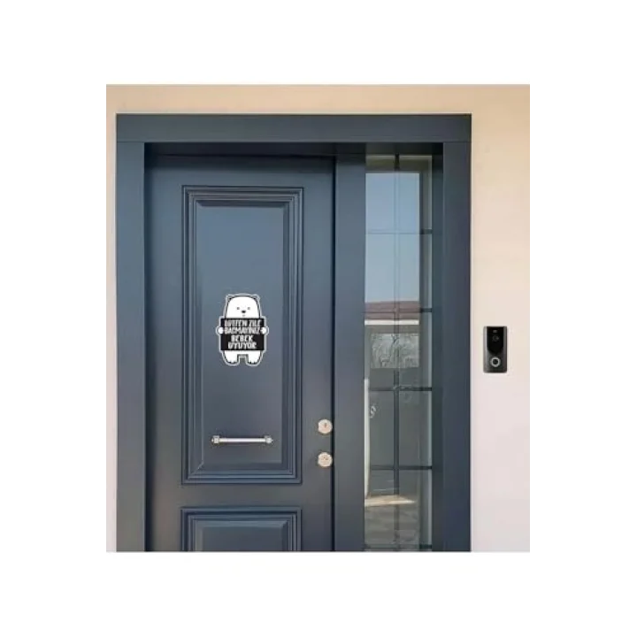 Lütfen Zile Basmayınız - Bebek Uyuyor Ayıcık Sticker