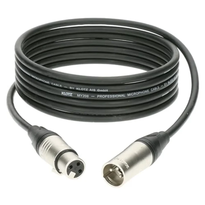 M1 MY206 Mikrofon Kablosu Siyah 15m XLR Uçlu