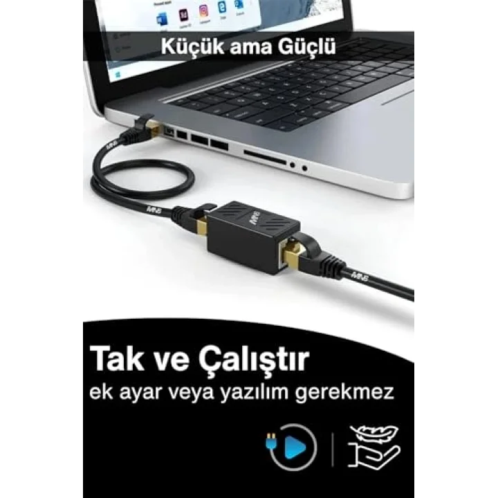 M13X cat6 kablo birleştirici/2 Adet-Cat5-Cat6-Cat7-Cat8-uyumlu/ethernet kablo uzatma aparatı-ethernet uzatma aparatı (2)