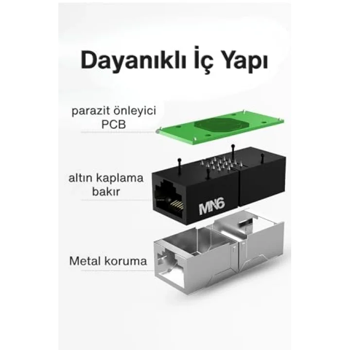 M13X cat6 kablo birleştirici/2 Adet-Cat5-Cat6-Cat7-Cat8-uyumlu/ethernet kablo uzatma aparatı-ethernet uzatma aparatı (2)