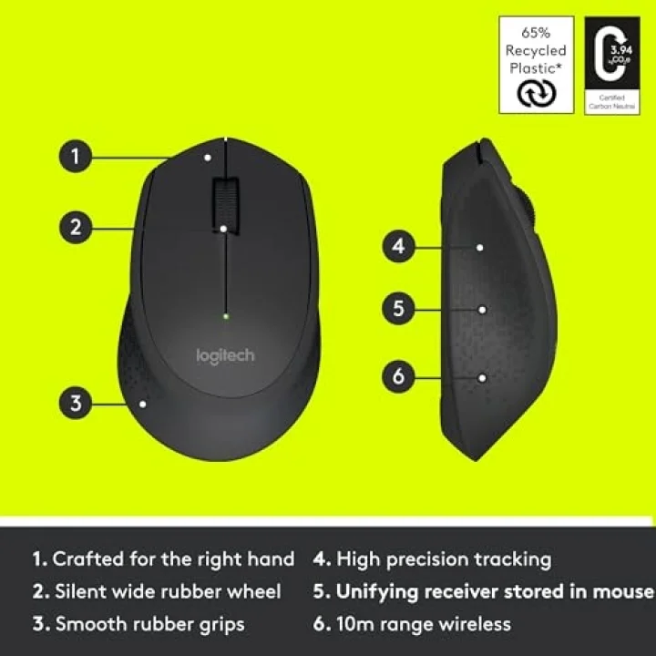 M280 Kablosuz Mouse, Siyah