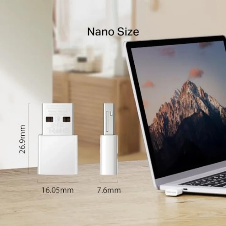 MA30N, AC1300 Mbps, Çift Bant, MU-MIMO, Tak ve Çalıştır, Nano Wi-Fi 5 USB Adaptör
