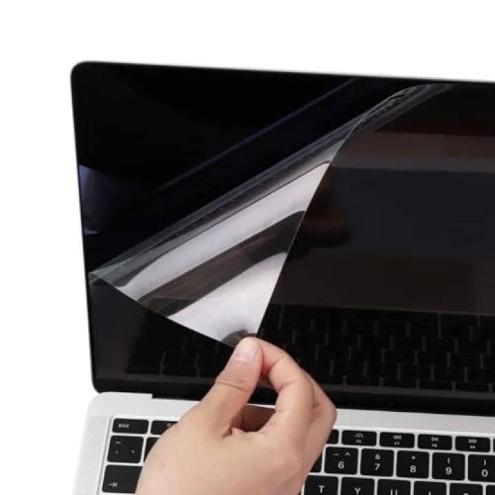 MacBook Air M1 13 ve MacBook Pro M1-M2 13 inç Uyumlu Parlak Şeffaf Ekran Koruyucu Net Görüntü Retina Uyum Touch Bar Touch ID Destekli Şeffaf