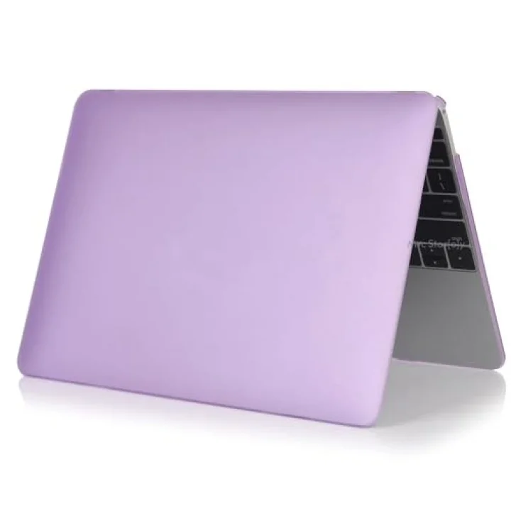 MacBook Pro 16 Touch Bar Uyumlu Sert Kapak Hardcase Mat Yüzey İnce Hafif Darbe Çizilme Koruma A2141 Lila