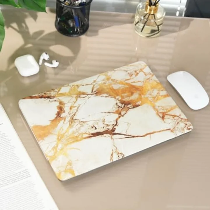 Macbook Pro Kılıf 13inç Marble A1278 (Eski Ethernetli Model 2008-2012) ile Uyumlu Marble 03