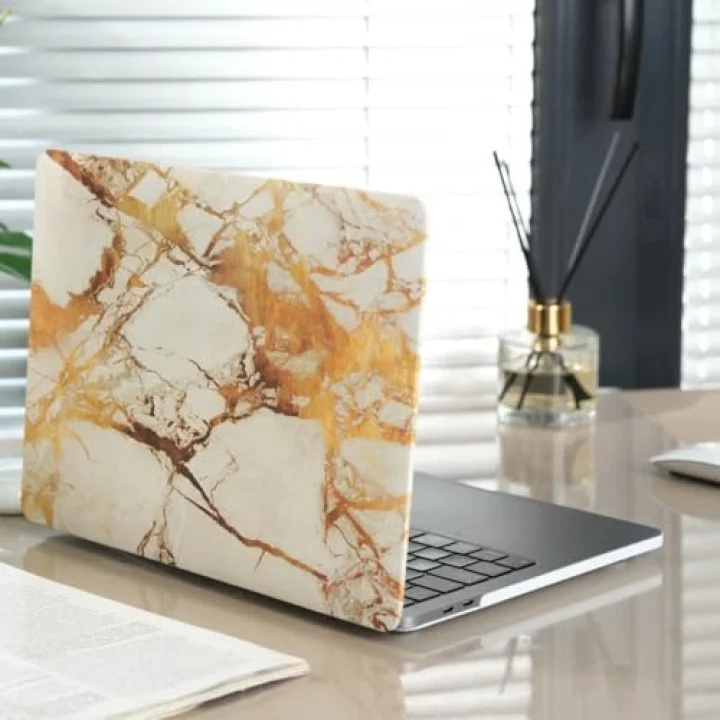 Macbook Pro Kılıf 13inç Marble A1278 (Eski Ethernetli Model 2008-2012) ile Uyumlu Marble 03