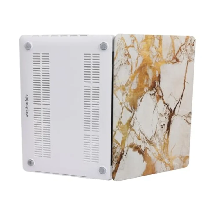 Macbook Pro Kılıf 13inç Marble A1278 (Eski Ethernetli Model 2008-2012) ile Uyumlu Marble 03